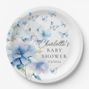 Whimsical Butterflies Baby shower Papieren Bordje