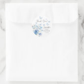 Whimsical Butterflies Baby shower Ronde Sticker (Tas)