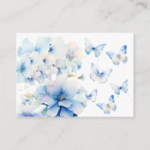 Whimsical Butterflies Display Douche Informatiekaartje (Achterkant)