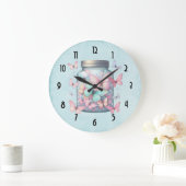Whimsical Butterflies in a Jar Grote Klok (Huis)
