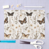 Whimsical Butterfly and Flower Pattern Tissuepapier (Craft)