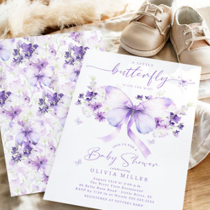 Whimsical Butterfly Baby shower Uitnodiging