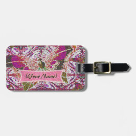 Whimsical Butterfly Bagagelabel
