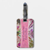 Whimsical Butterfly Bagagelabel (Achterkant verticaal)