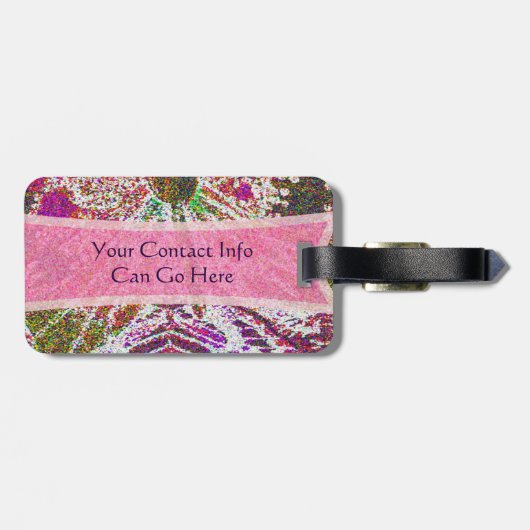 Whimsical Butterfly Bagagelabel (Achterkant horizontaal)