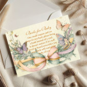Whimsical Butterfly Bow Boeken voor Baby Informatiekaartje