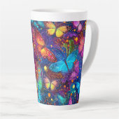 Whimsical Butterfly Dream Latte Mug (Angle droit)