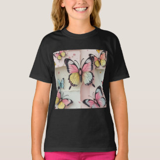 ✨ Whimsical Butterfly Dreams – Cartoon-stijl T-shi T-shirt