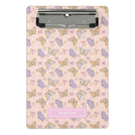 Whimsical Butterfly Girl gepersonaliseerd Mini Klembord