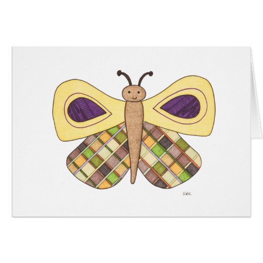 Whimsical Butterfly Notecards (Voorkant Horizontaal)