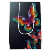 Whimsical Butterfly Romance bruiloft uitnodiging Medium Cadeauzakje (Achterkant)