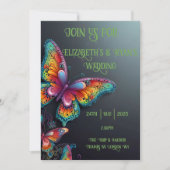 Whimsical Butterfly Romance Faire-part de mariage (Devant)