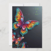 Whimsical Butterfly Romance Faire-part de mariage (Dos)