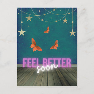 Whimsical Butterfly Scene krijgt snel weer goed Briefkaart