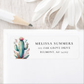 Whimsical Cactus retour adres label (Insitu)