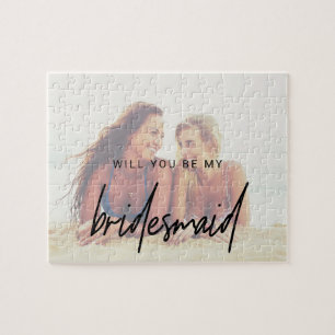 Whimsical Calligraphy   Foto Bridesmaid-voorstel Legpuzzel