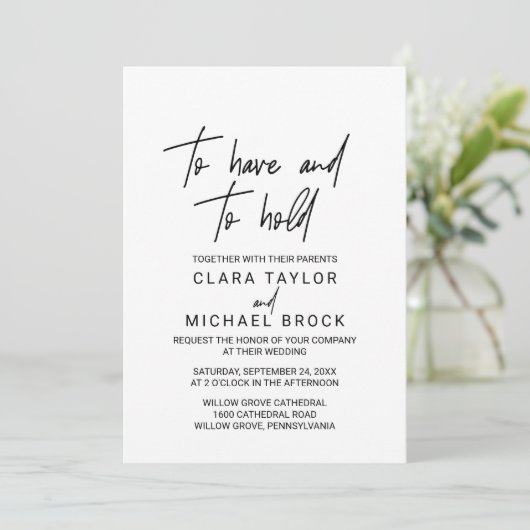 Whimsical Calligraphy | Foto's met een blokkering Kaart (Staand voorkant)