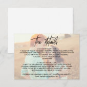 Whimsical Calligraphy | Kaart Faded foto-details (Voorkant / Achterkant)