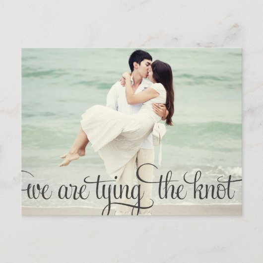 Whimsical Calligraphy Save the Date Briefkaart (Voorkant)