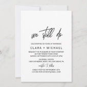 Whimsical Calligraphy Vow Renewal Kaart (Voorkant)