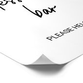 Whimsical Calligraphy Wedding Dessert Bar Sign Poster (Hoek)