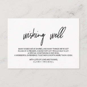 Whimsical Calligraphy Wedding Good Informatiekaartje