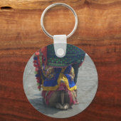 Whimsical Camel Art Print/Grafisch Sleutelhanger (Voorkant)