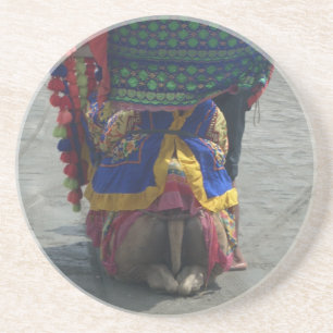 Whimsical Camel Art Print/Grafisch Zandsteen Onderzetter