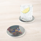 Whimsical Camel Art Print/Grafisch Zandsteen Onderzetter (Zijkant)