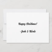 Whimsical  Candy Cane Holiday Kaart (Achterkant)