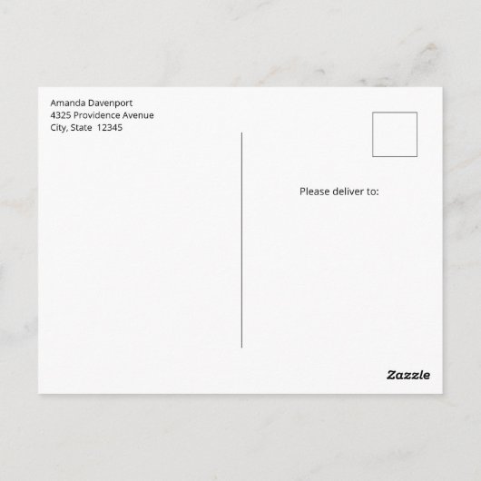 Whimsical Carousel Horse Image Briefkaart (Achterkant)