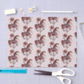 Whimsical Carousel Horse Image Pattern Tissuepapier (Craft)