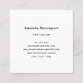 Whimsical Carousel Horse Image Vierkante Visitekaartje (Achterkant)