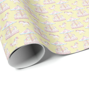 Whimsical Carrousel Gift Wrap – Baby showers Cadeaupapier