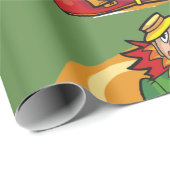 Whimsical Cartoon Clown met felle kleuren Cadeaupapier (Rol Hoek)