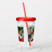 Whimsical Cartoon Elf | Christmas Acryl Drinkbeker (Links)