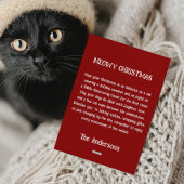 Whimsical Cartoon Xmas Cute Cats Meowy Christmas Feestdagenkaart
