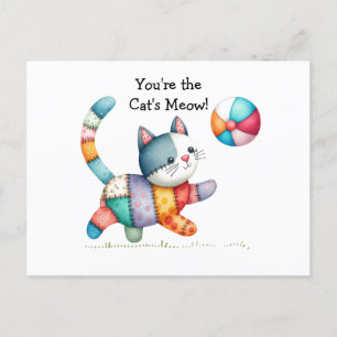 Whimsical Cat Briefkaart