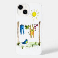 Whimsical Cat op een lijn