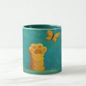 Whimsical Cat Paw Mok – Artistic Texture Style