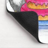 Whimsical Cats met Birthday Cake Muismat (Hoek)