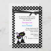 Whimsical Cats Wedding Invitation Kaart (Voorkant)