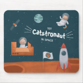Whimsical Catstronaut in Space, Katten op Mars, Fu Muismat (Voorkant)