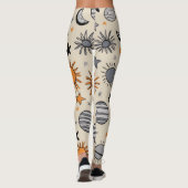 Whimsical Celestial Doodle Leggings (Achterkant)