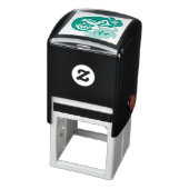Whimsical Chameleon Klimaatverandering op Hops Mon Zelfinktende Stempel (Product)