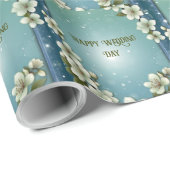 Whimsical Cherry bloesem met Sparkles Cadeaupapier (Rol Hoek)