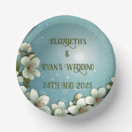 Whimsical Cherry bloesem met Sparkles Papieren Kommen