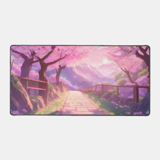 Whimsical Cherry Blossom Gaming Mousepad Bureaumat
