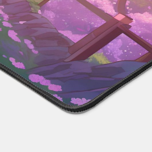 Whimsical Cherry Blossom Jeu Mousepad (Coin)