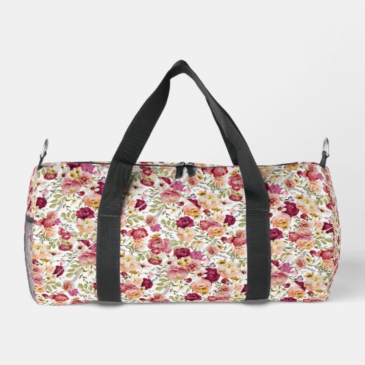 Whimsical Chic élégant floral Duffson sac (Verso)